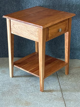 Load image into Gallery viewer, Handmade Cherry Side Table with 1 Drawer