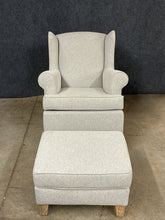 Load image into Gallery viewer, Pottery Barn Wingback Rocker With Ottoman