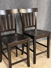 Load image into Gallery viewer, Pair of Rustic Counter Height Stools