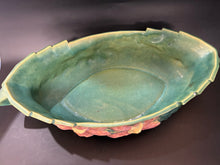 Load image into Gallery viewer, Roseville Pottery Floral Green Bowl