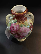 Load image into Gallery viewer, Celery Porcelain Floral Pink Vase