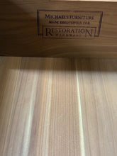 Load image into Gallery viewer, Restoration Hardware 3-Drawer Nightstand with Glass Top