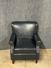 Load image into Gallery viewer, Hulala Home Navy Nailhead Accent Chair