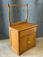 Load image into Gallery viewer, Solid Oak Cabinet with Towel Bar