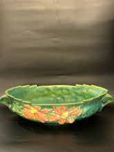 Load image into Gallery viewer, Roseville Pottery Floral Green Bowl