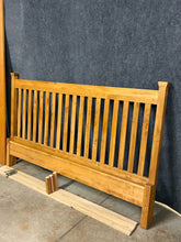 Load image into Gallery viewer, Mission Style King Size Bed With Low Profile Footboard