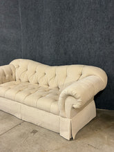 Load image into Gallery viewer, Drexel Heritage Cream Tufted Scroll Arm Sofa