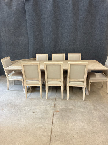Eloquence Trestle Dining Set With 2 Leaf Extensions
