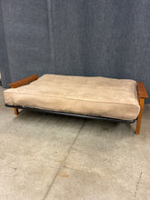 Load image into Gallery viewer, Tan Futon Sofa Bed