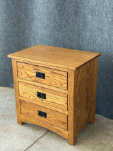 Load image into Gallery viewer, Amish-Made Mission 3-Drawer Nightstand