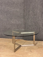 Load image into Gallery viewer, Modern Round Glass Coffee Table