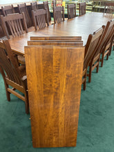 Load image into Gallery viewer, Custom Cherry Dining Table with 20 Chairs, 3 Leaf Extensions