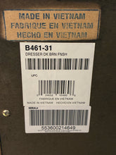 Load image into Gallery viewer, Contemporary Dark Wood Long Dresser with Tapered Legs