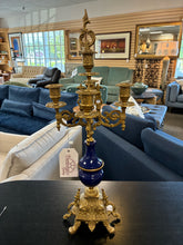 Load image into Gallery viewer, 4 Piece Brass Candle/Candleholder