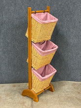 Load image into Gallery viewer, Wicker Basket Storage Tower