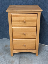 Load image into Gallery viewer, Solid Cherry 3 Drawer Nightstand