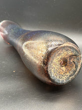 Load image into Gallery viewer, Iridescent Art Glass Vase - Pulled Rim Studio Pottery Style, 12" Tall