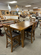 Load image into Gallery viewer, Rustic Counter Height 5-Piece Dining Set