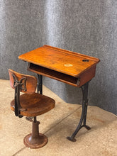 Load image into Gallery viewer, Antique Child's Desk With Chair
