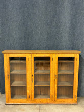 Load image into Gallery viewer, Oak Bookcase With 3 Glass Doors