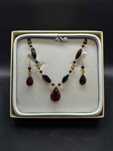 Load image into Gallery viewer, 3 Piece Pierced Amber Jewelry set