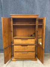 Load image into Gallery viewer, Thomasville Burl Wood Storage Armoire