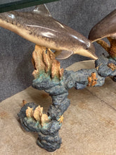 Load image into Gallery viewer, Wyland Signed Limited Edition Glass-Top Dolphin Console Table