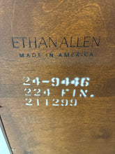 Load image into Gallery viewer, Ethan Allen American Impressions Cherry Credenza/Storage Cabinet With Glass Top