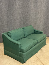 Load image into Gallery viewer, Traditional Green Upholstered Loveseat with Skirted Base
