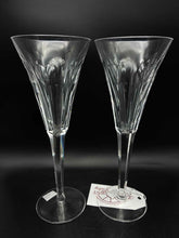 Load image into Gallery viewer, 2 Piece Waterford Millenium Clear Crystal Heart Glasses