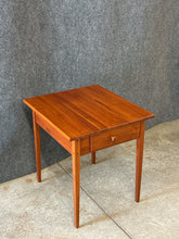 Load image into Gallery viewer, Brown Street Furniture Shaker Style Cherry Side Table with 1 Drawer