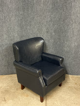 Load image into Gallery viewer, Hulala Home Navy Nailhead Accent Chair