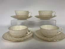 Load image into Gallery viewer, Lenox Porcelain Gold Trim Cream 8 Piece Cup + Saucer