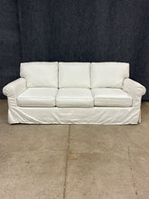 Load image into Gallery viewer, Pottery Barn Buchanan Slip Cover Sleeper Sofa
