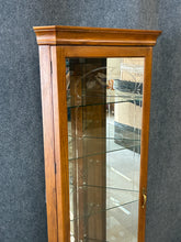 Load image into Gallery viewer, Philip Reinisch Old Oak Tempo Corner Curio Cabinet