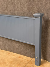 Load image into Gallery viewer, Painted Blue Full Size Headboard with Metal Frame