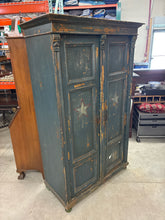 Load image into Gallery viewer, Primitive Style Painted Pine Armoire