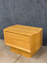 Load image into Gallery viewer, Crate &amp; Barrel Contemporary Light Wood Nightstand