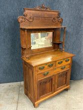 Load image into Gallery viewer, Antique Victorian Oak Sideboard with Mirror