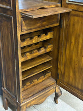 Load image into Gallery viewer, French Country Lighted Wine Cabinet
