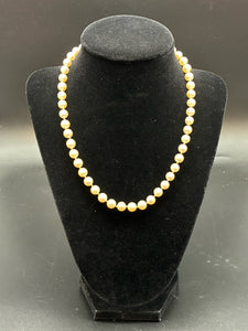 Gold Pearl Necklace