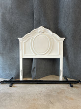 Load image into Gallery viewer, White Twin Headboard with Metal Frame
