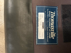 Thomasville Leather Club Chair with Nailhead Trim