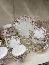 Load image into Gallery viewer, Minton Gold Trim Floral Dinnerware set