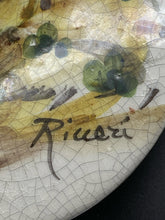 Load image into Gallery viewer, Hand-Painted Italian Majolica Grape Harvest Serving Platter