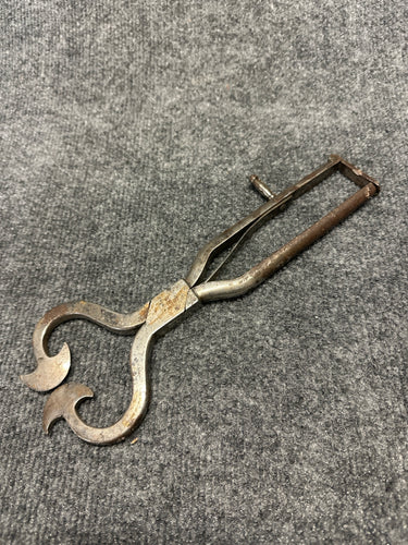 Antique Forged Iron Hide or Hoof Trimming Shears