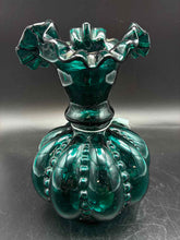 Load image into Gallery viewer, Fenton Glass Vintage Teal Vase