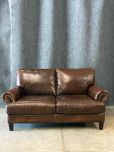 Load image into Gallery viewer, Italian Leather Loveseat