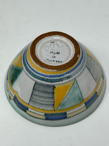 Pottery Turquoise 14 Piece Geometric Tea/Coffee Set