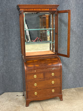 Load image into Gallery viewer, Hekman Roll-Top Secretary Desk with Lighted Display Hutch